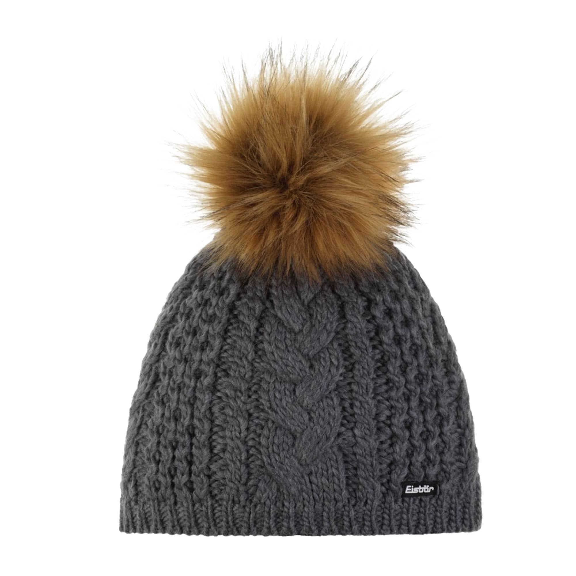 Eisbar Afra Lux Womens Faux Fur Pom Beanie