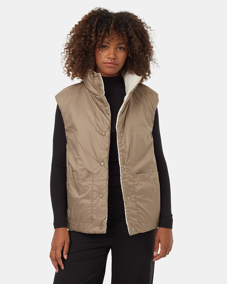 Reversible Cloud Shell Oversized Vest