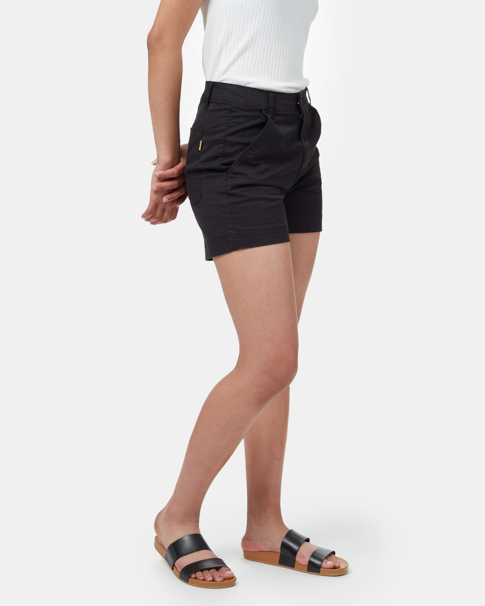 Twill High Waist Short