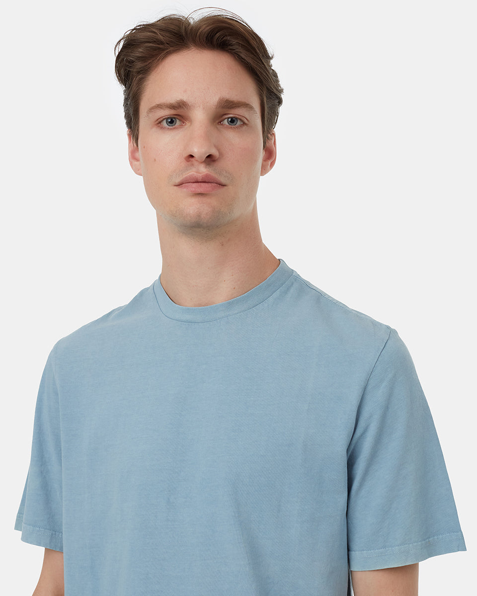 Regenerative Cotton Step Hem T-Shirt