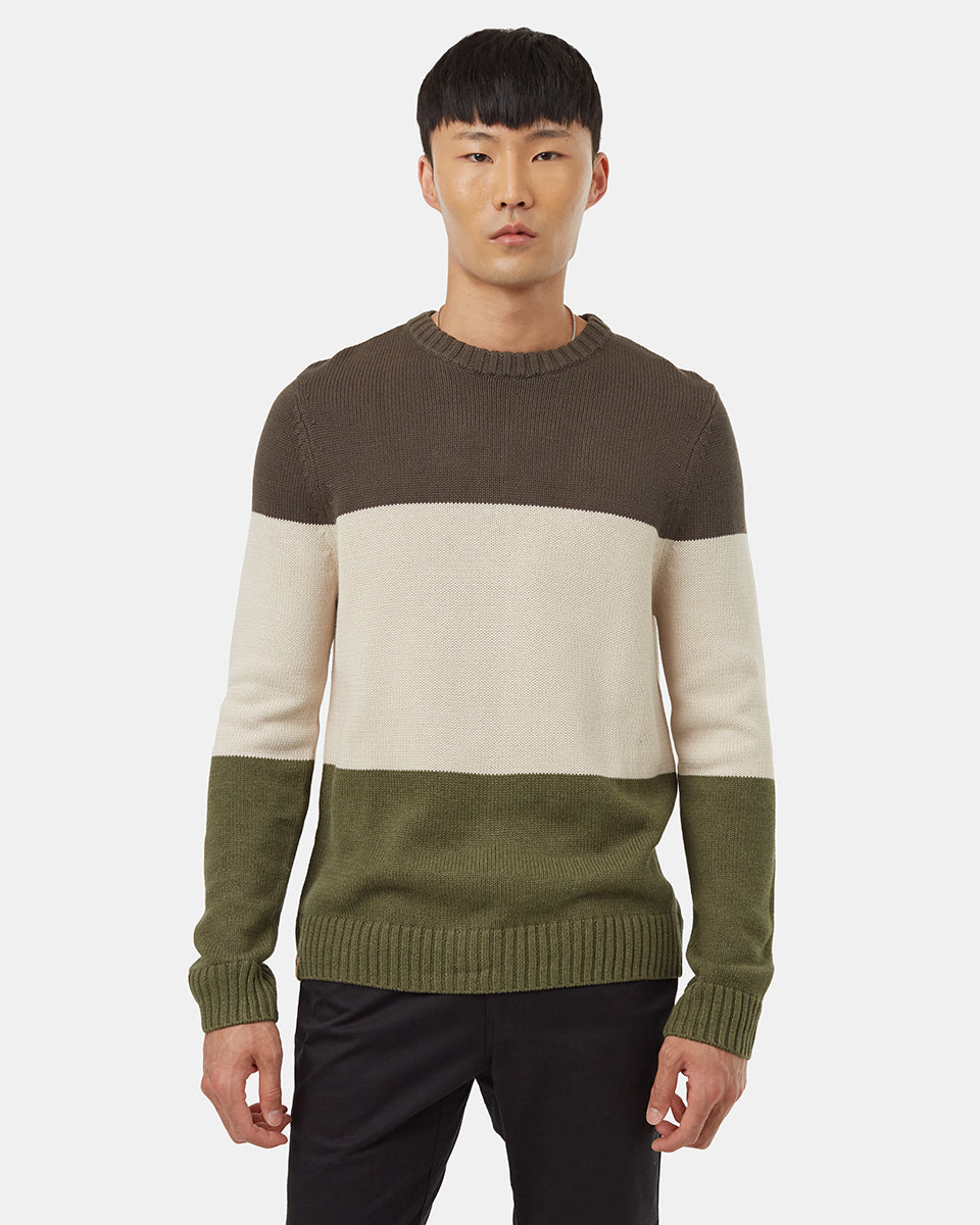 Highline Blocked Crew Sweater