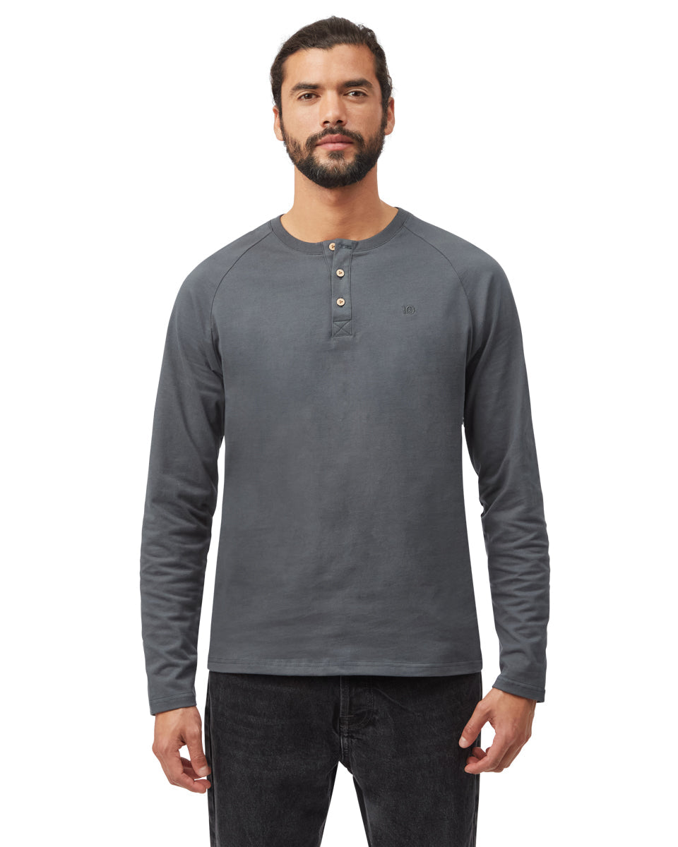 Recycled Cotton Classic Henley Longsleeve