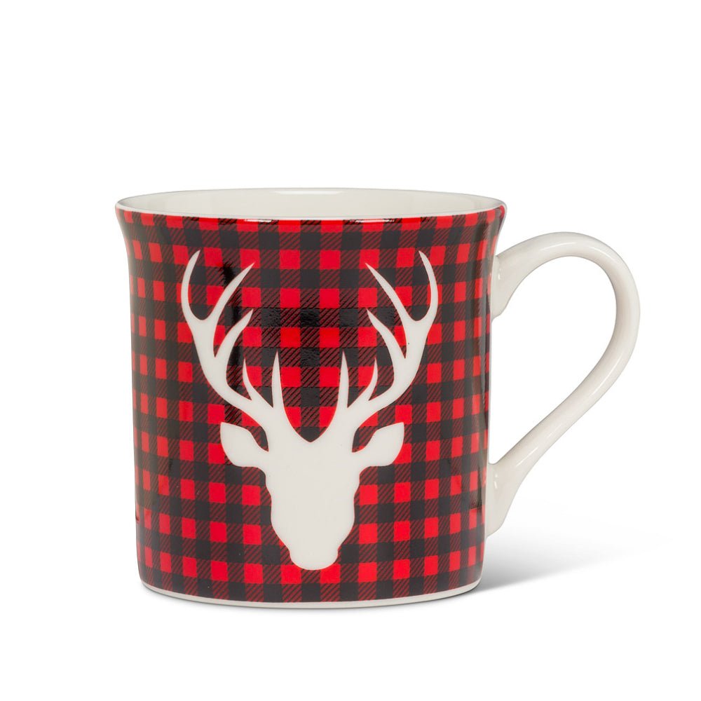 Abbott Buffalo Check Deer Mug