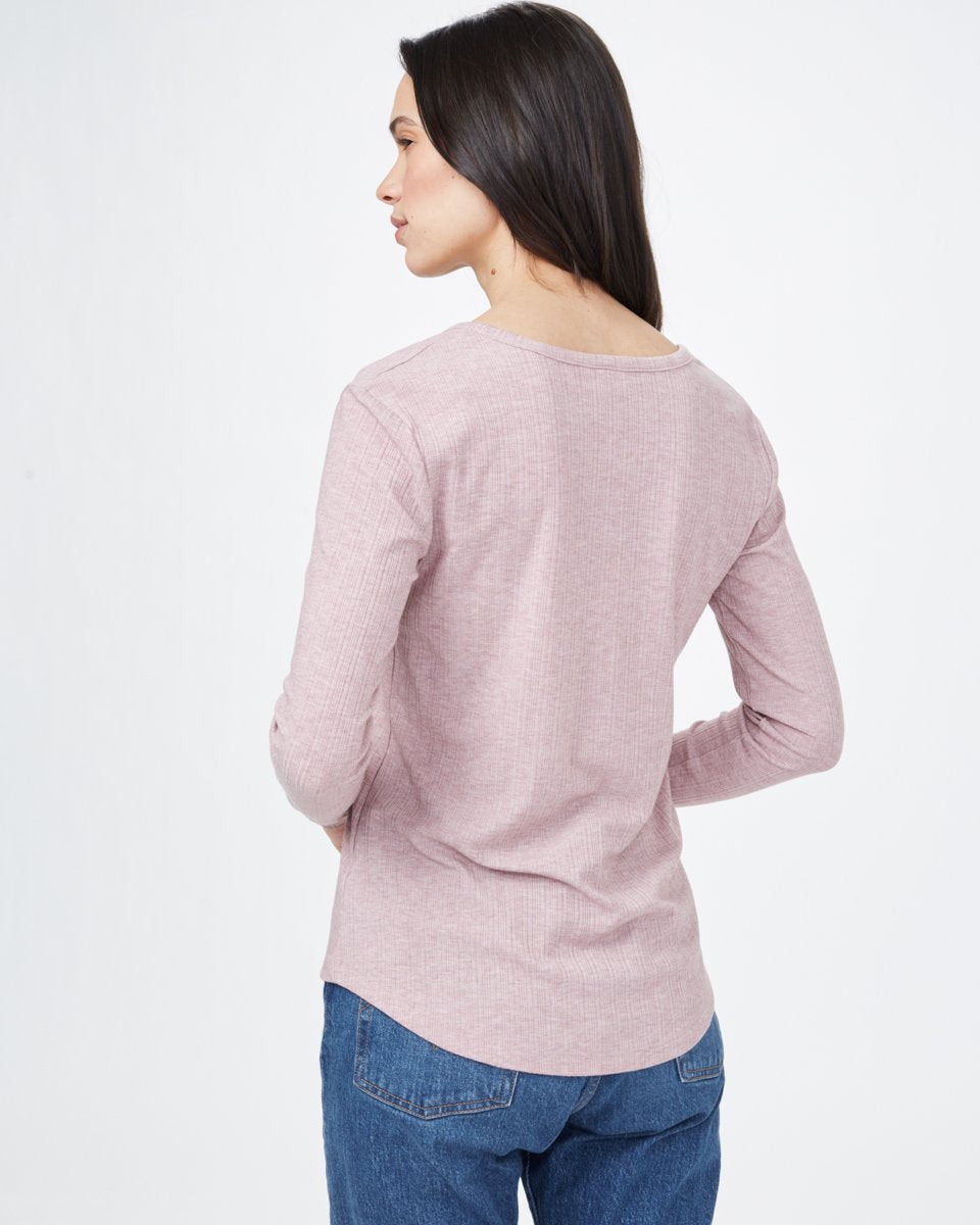 Ribbed Henley Longsleeve