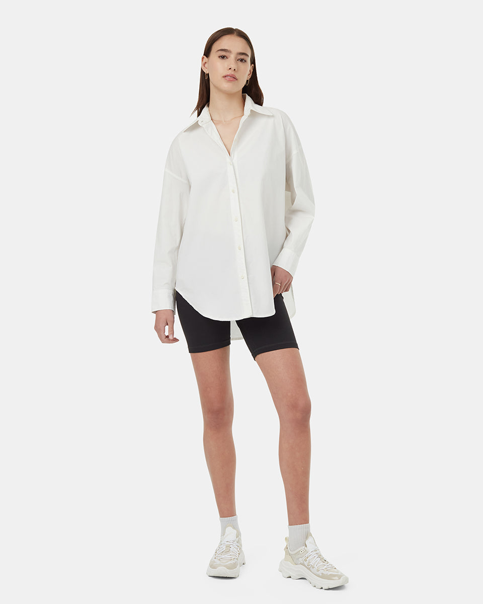 EcoStretch Cotton Oversized Shirt