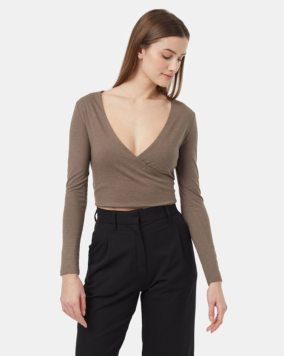 TreeBlend Wrap Top