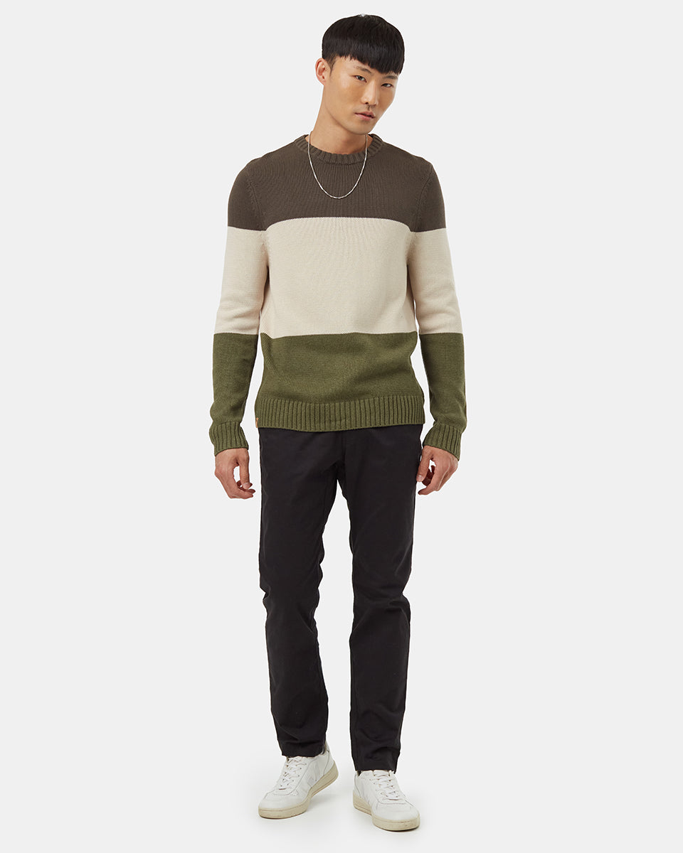 Highline Blocked Crew Sweater