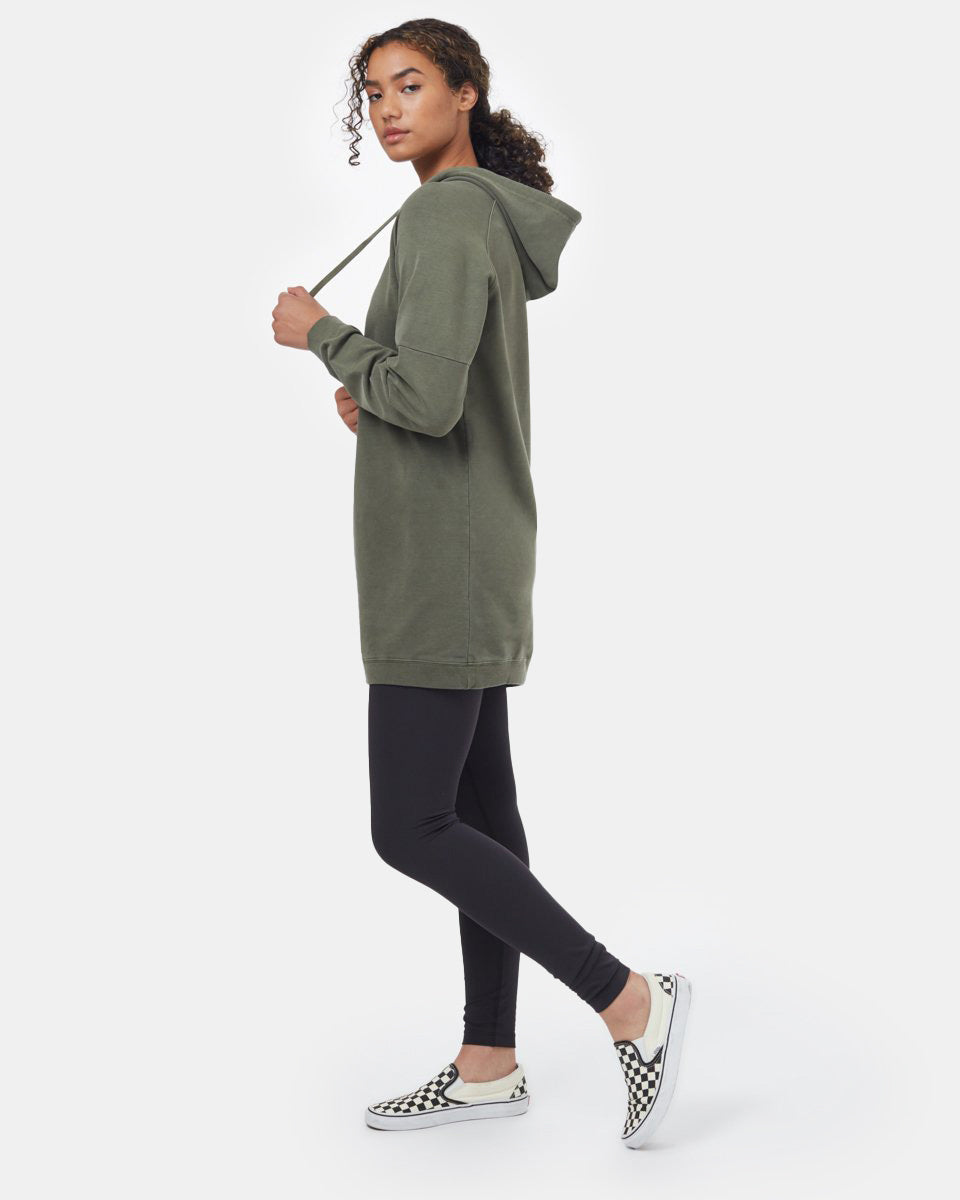 Oversized French Terry Hoodie Dress