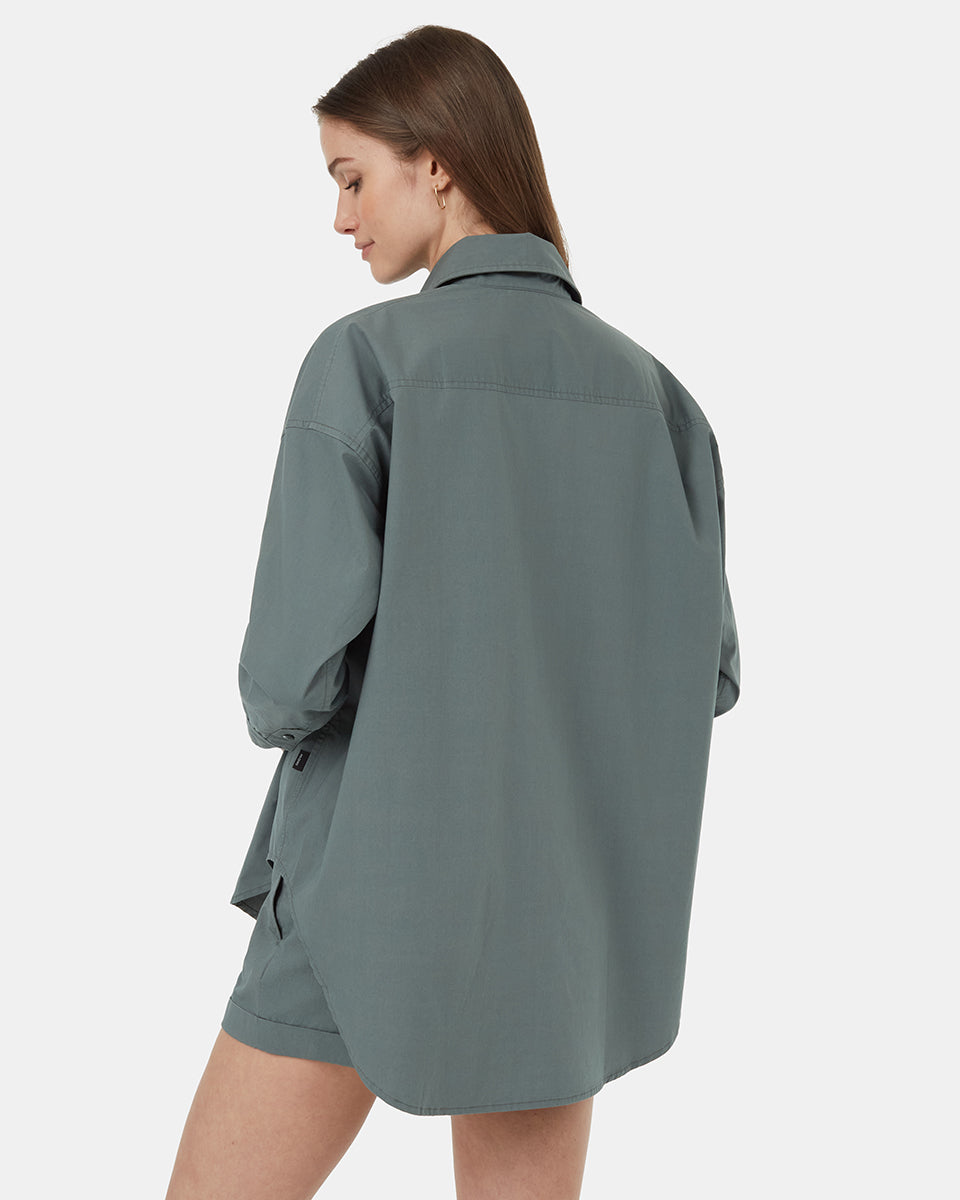 EcoStretch Cotton Oversized Shirt