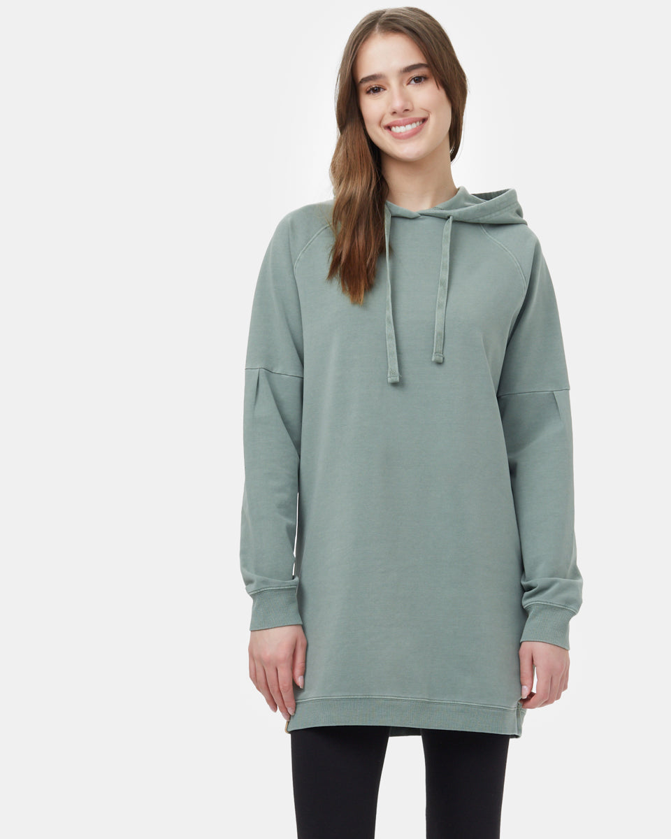 Oversized French Terry Hoodie Dress