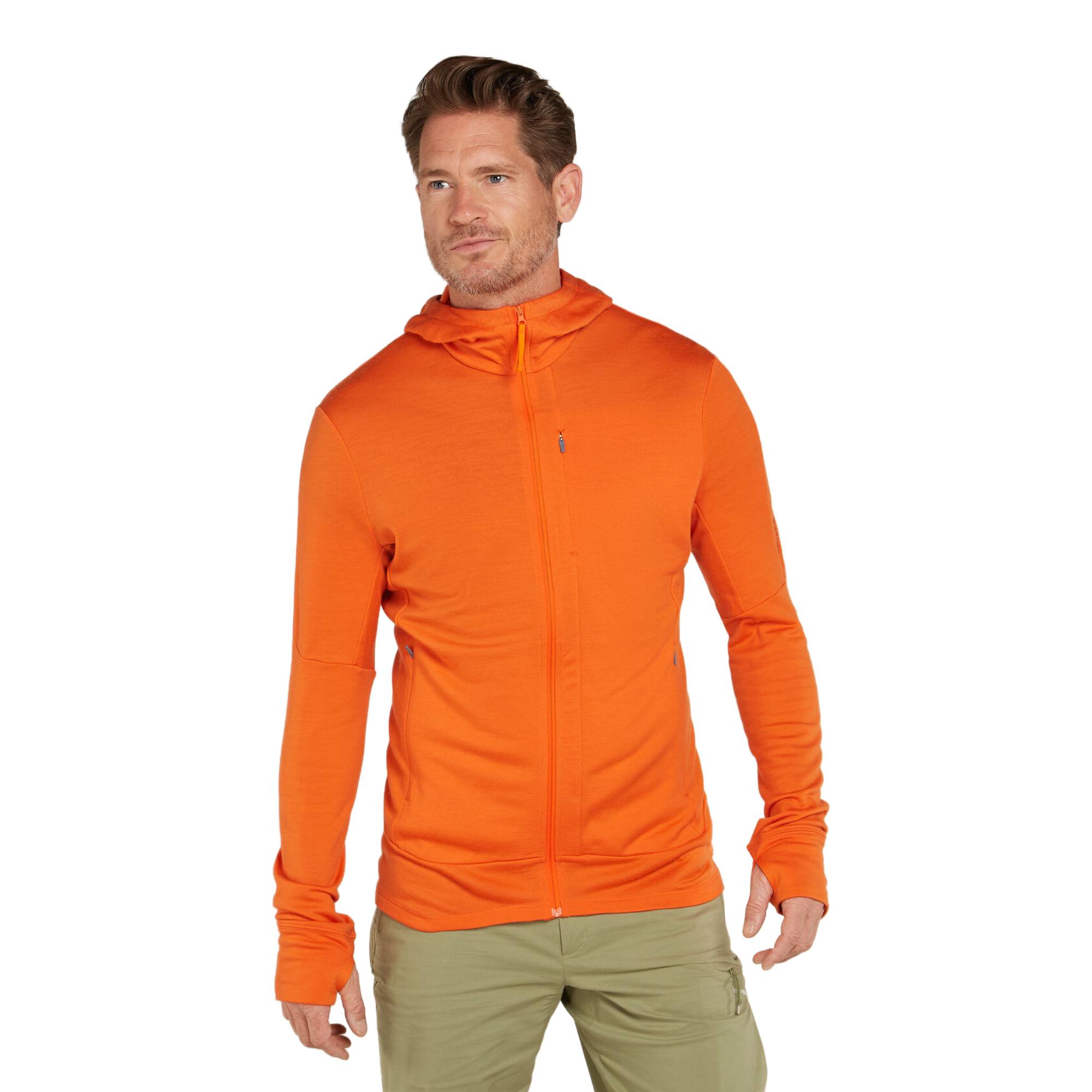 Icebreaker 260 Quantum Mens LS Zip Hoodie