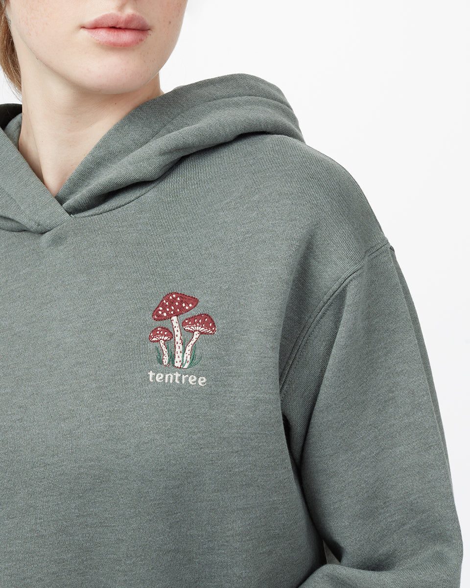 Mushroom Embroidery Hoodie