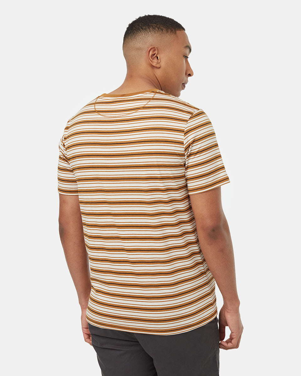 TreeBlend Stripe Button Pocket T-Shirt