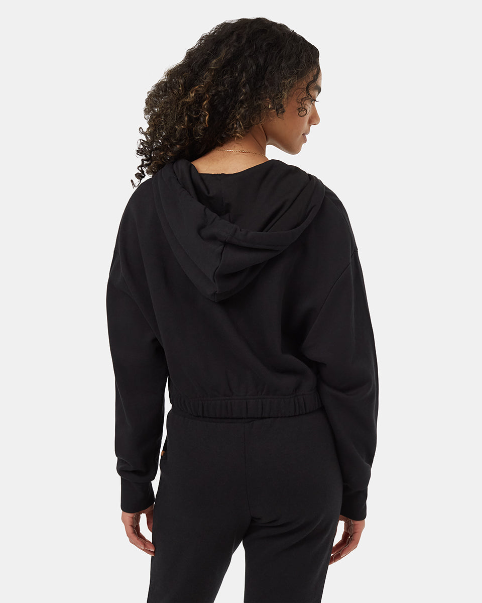 TreeTerry Oversized Cropped Zip Hoodie