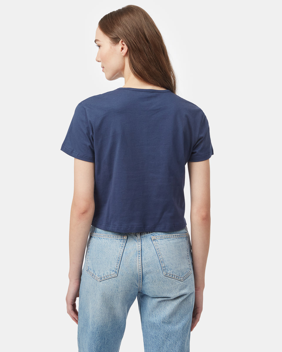 Organic Cotton Relaxed Cropped T-Shirt