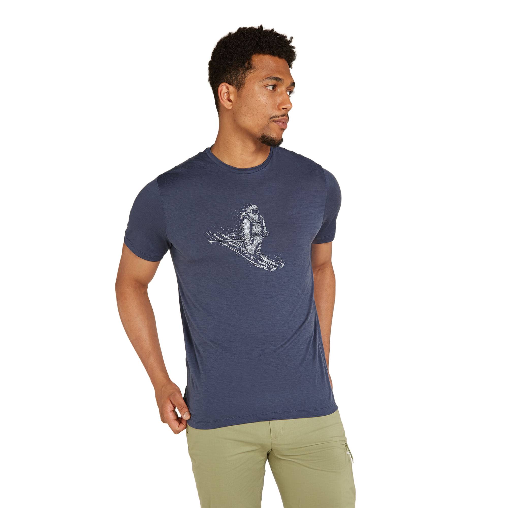 Icebreaker 150 Tech Lite Mens SS Tee Skiing Yeti