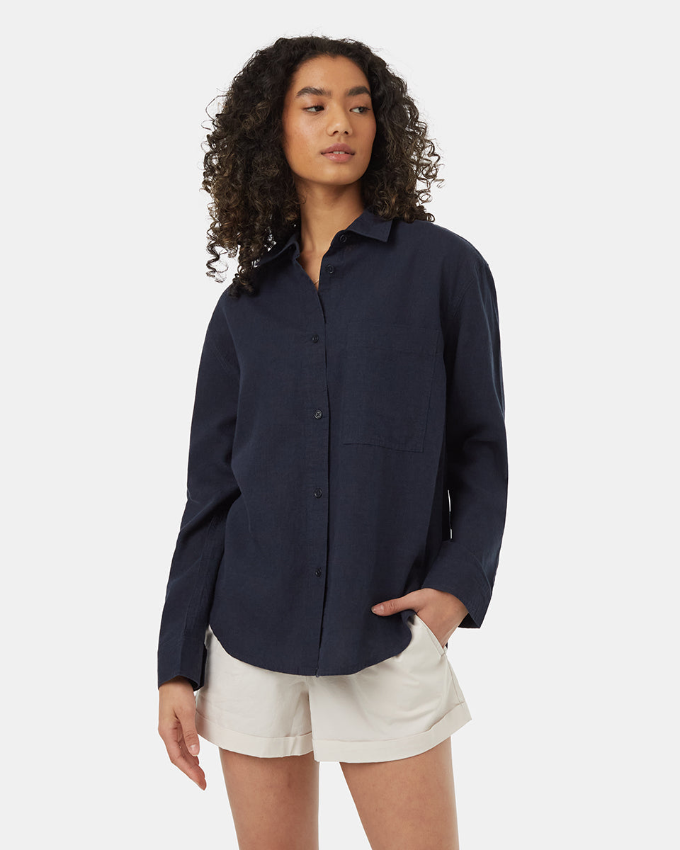 Hemp Button Front Shirt