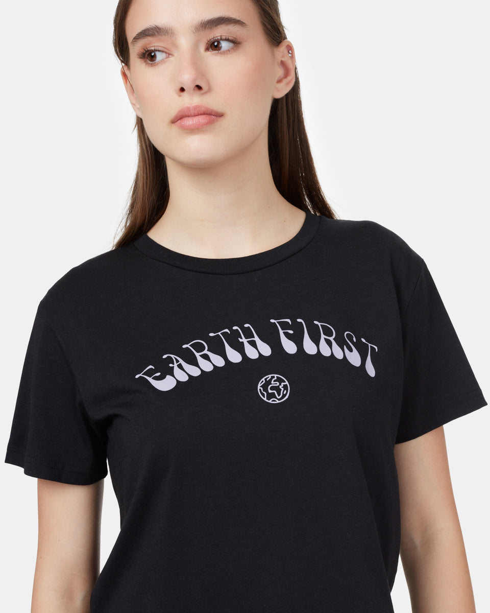 Earth First Cropped T-Shirt