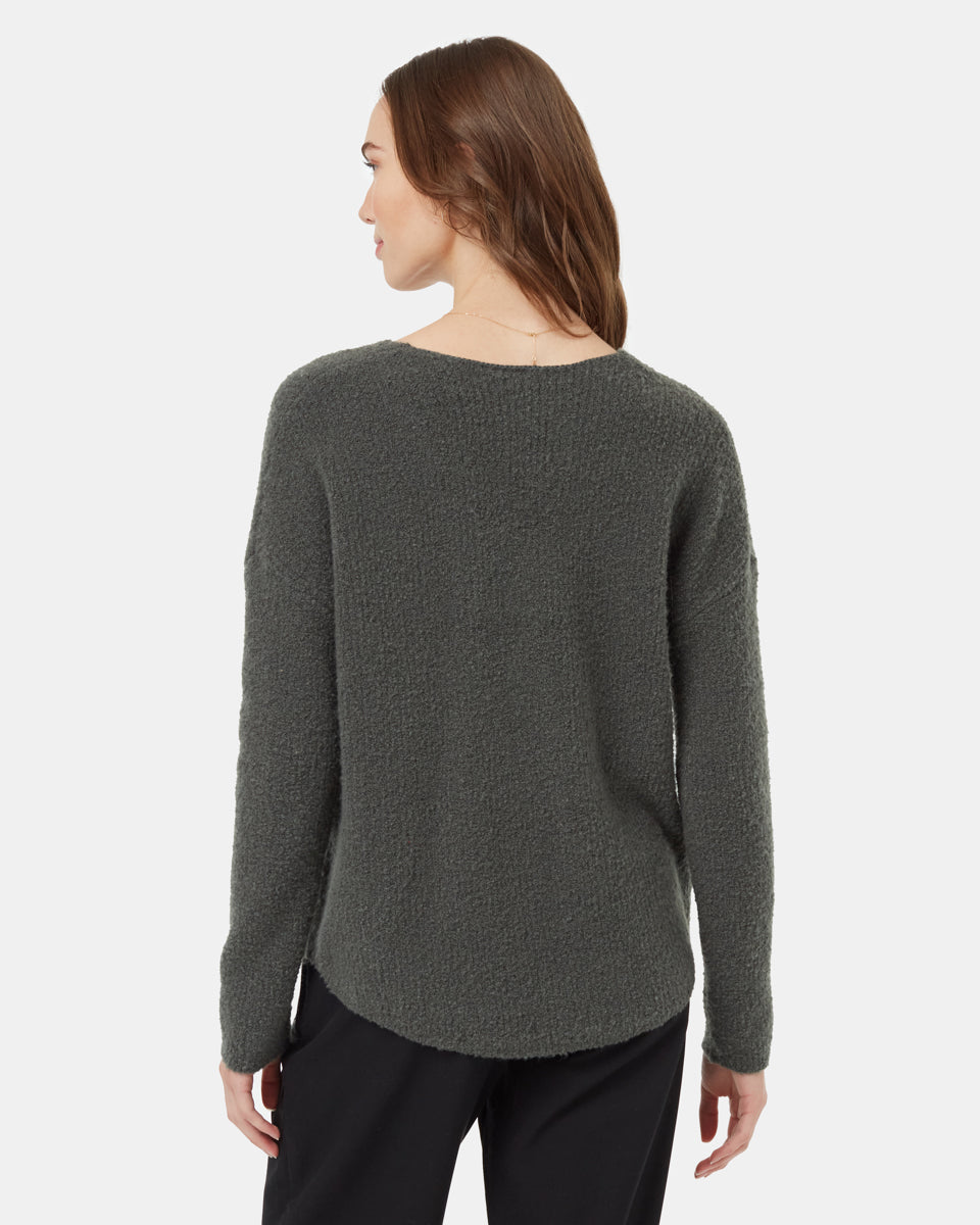 Highline Fuzzy V-Neck Sweater