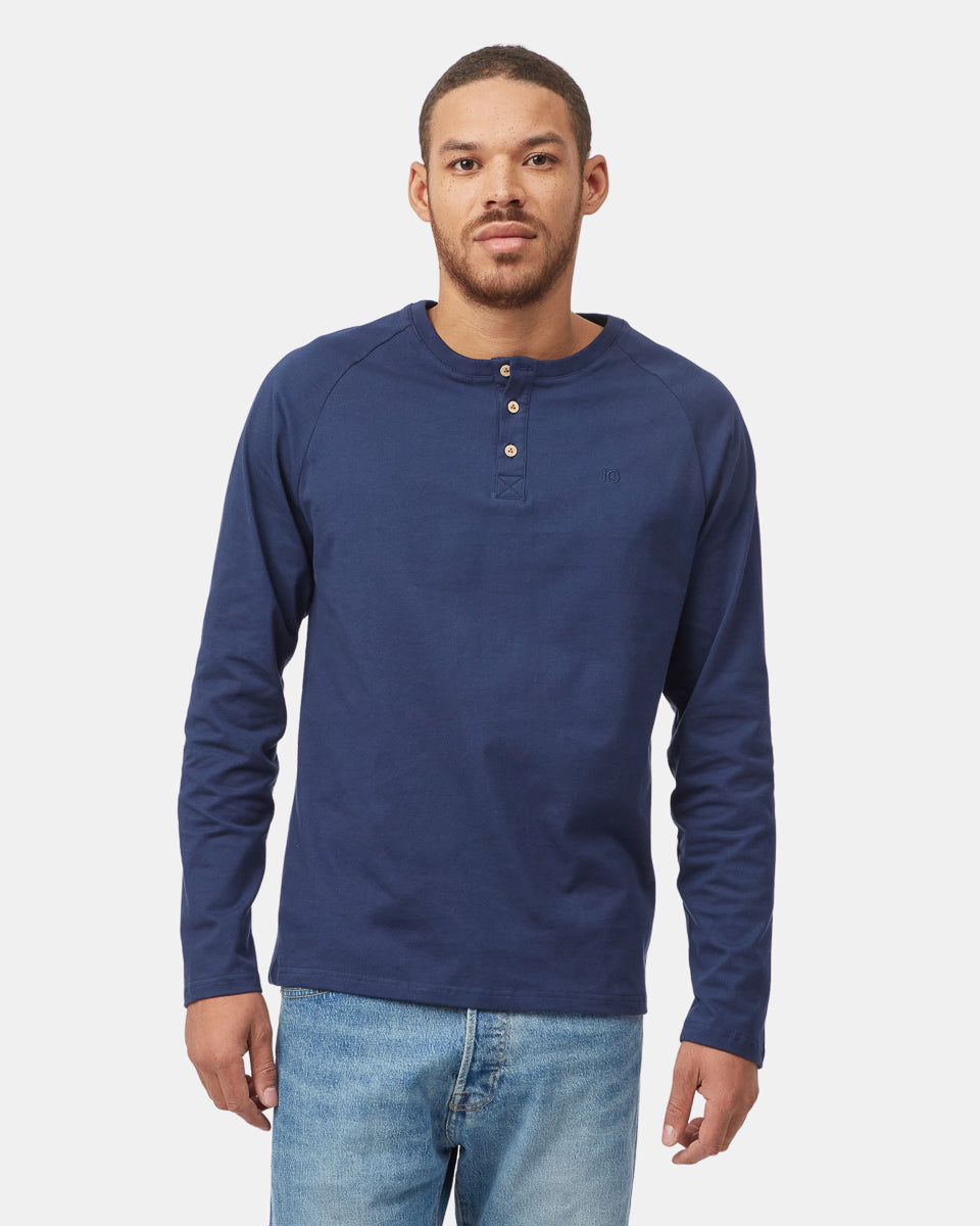 Recycled Cotton Classic Henley Longsleeve