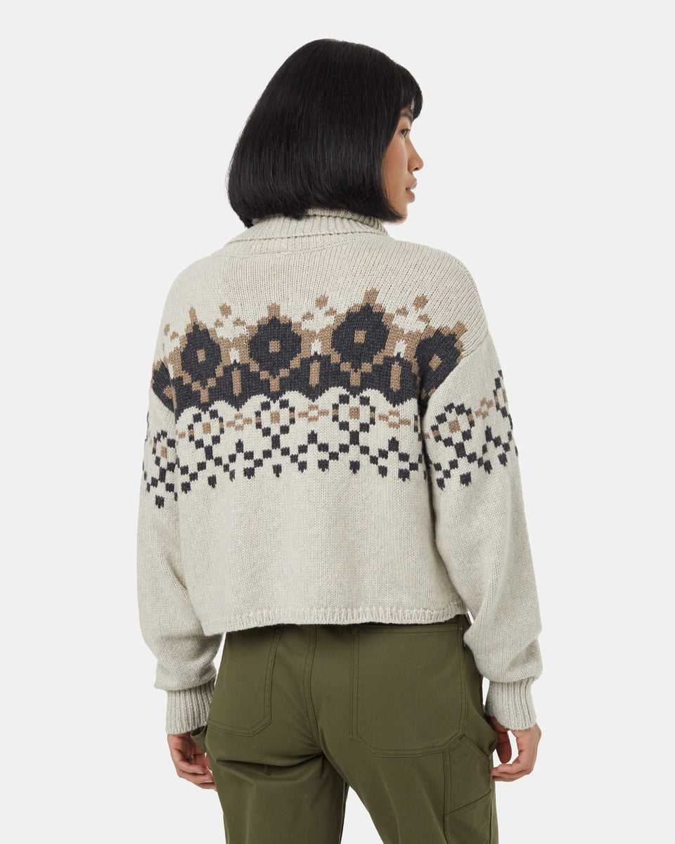 Highline Intarsia Turtleneck Sweater