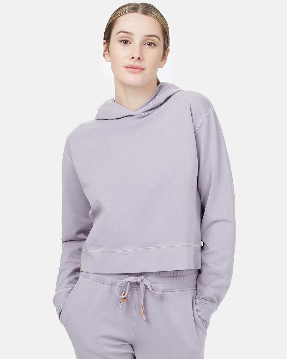 French Terry Cropped Hoodie