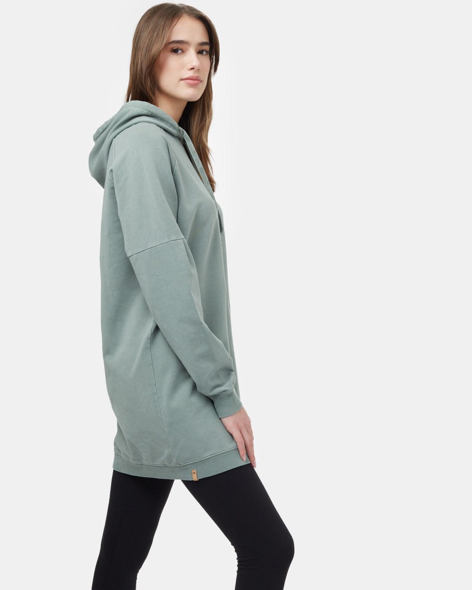 Oversized French Terry Hoodie Dress