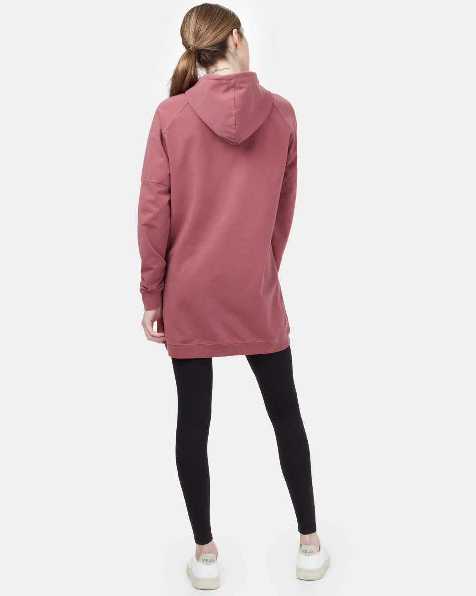 Oversized French Terry Hoodie Dress