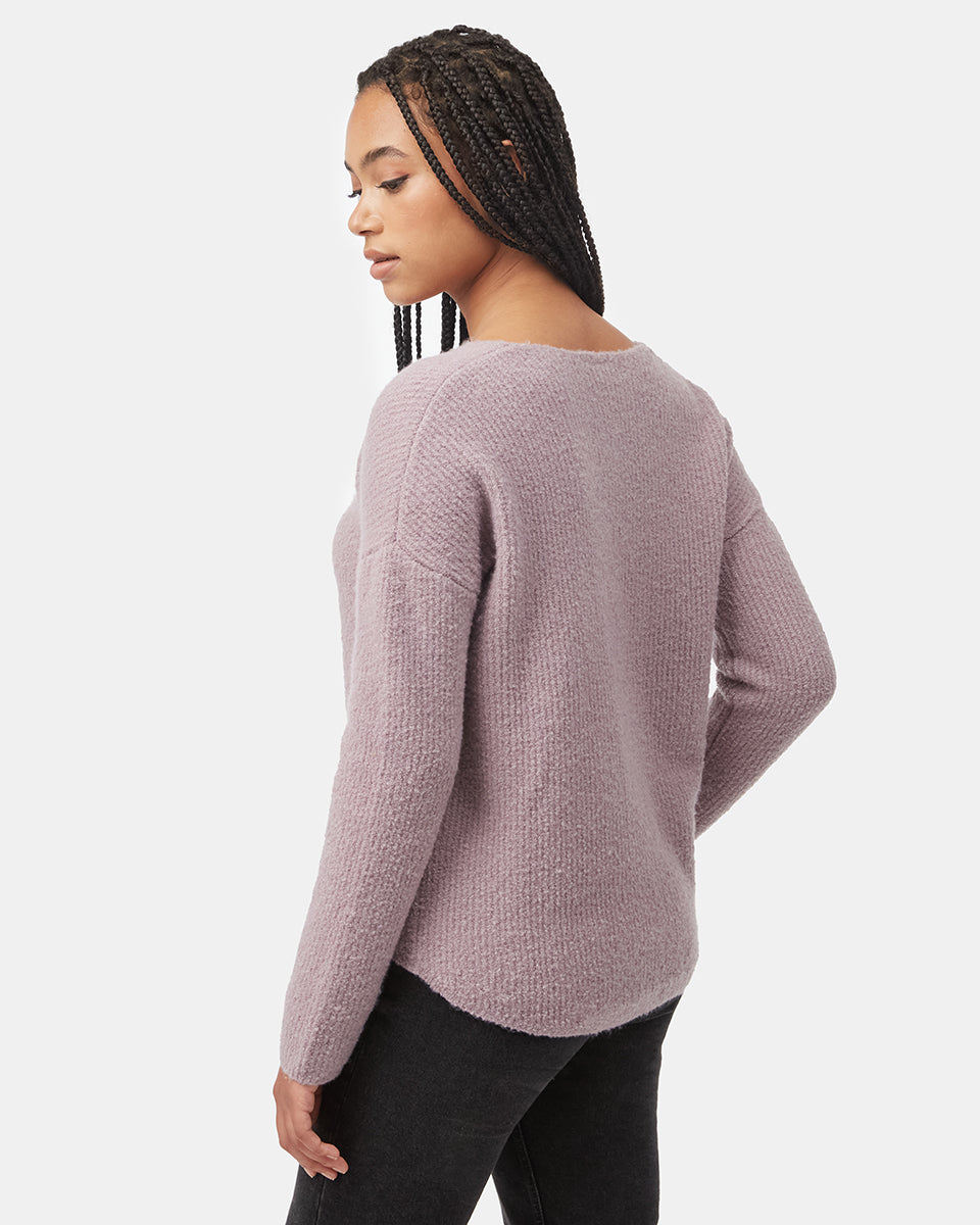 Highline Fuzzy V-Neck Sweater