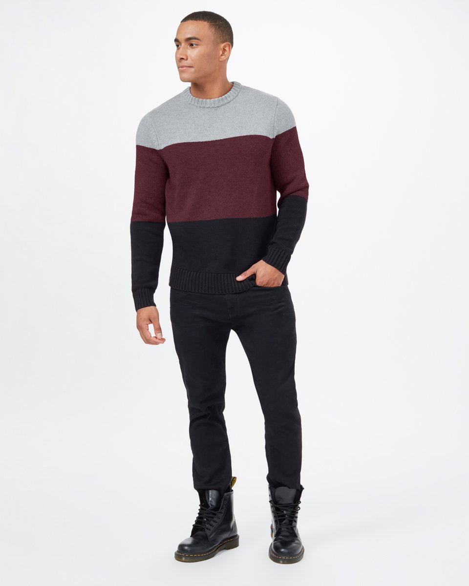 Highline Blocked Crew Sweater