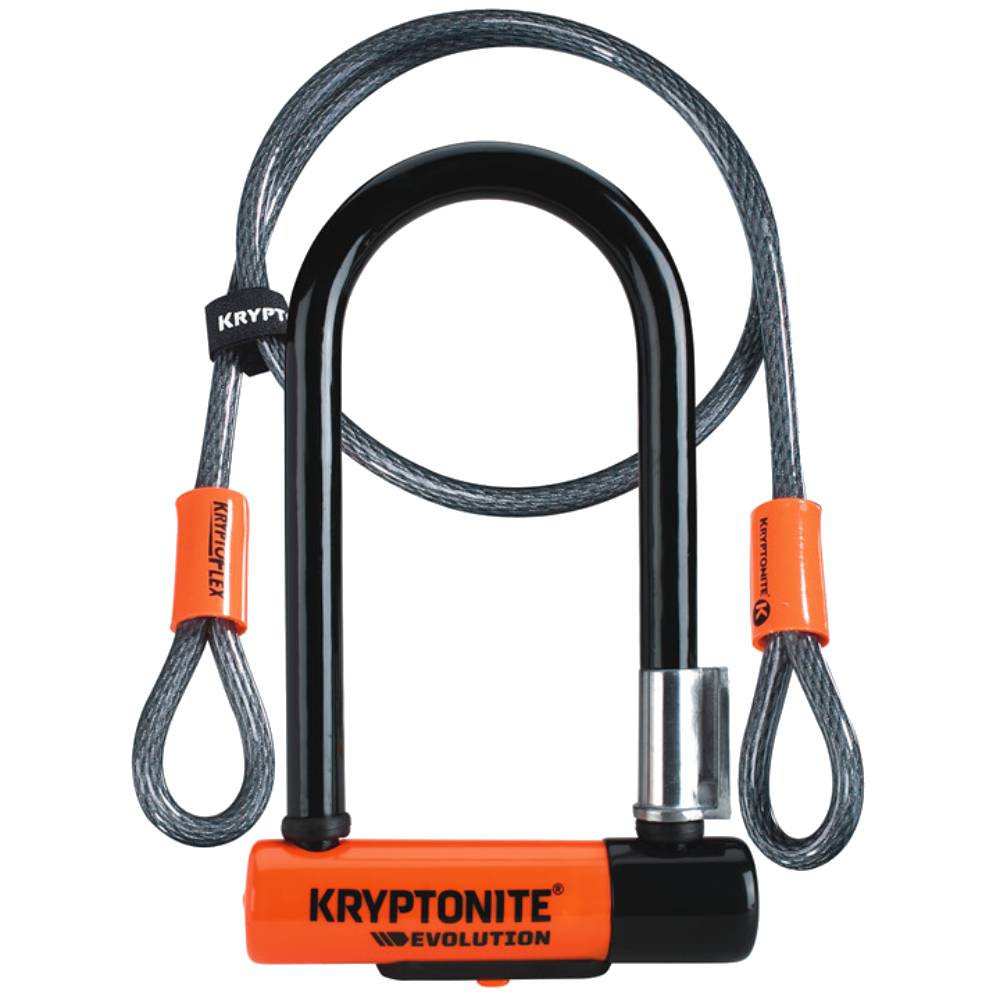 Kryptonite Evolution Mini 7 With 4' Flex Cable Lock