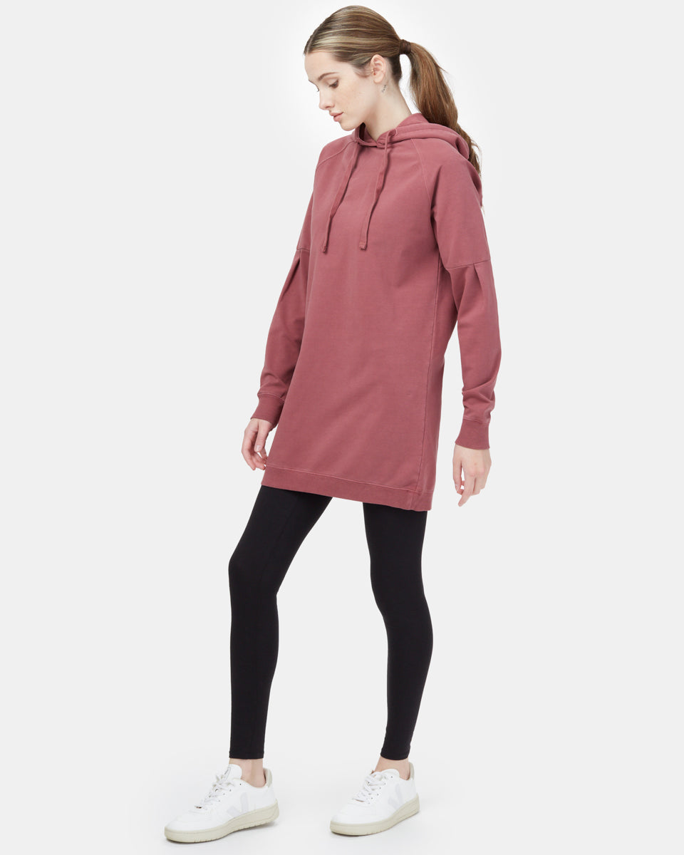 Oversized French Terry Hoodie Dress