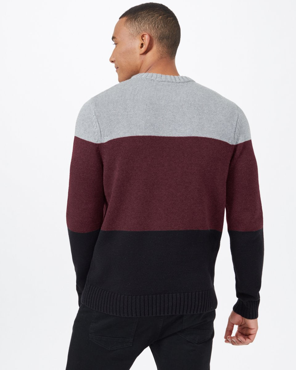 Highline Blocked Crew Sweater