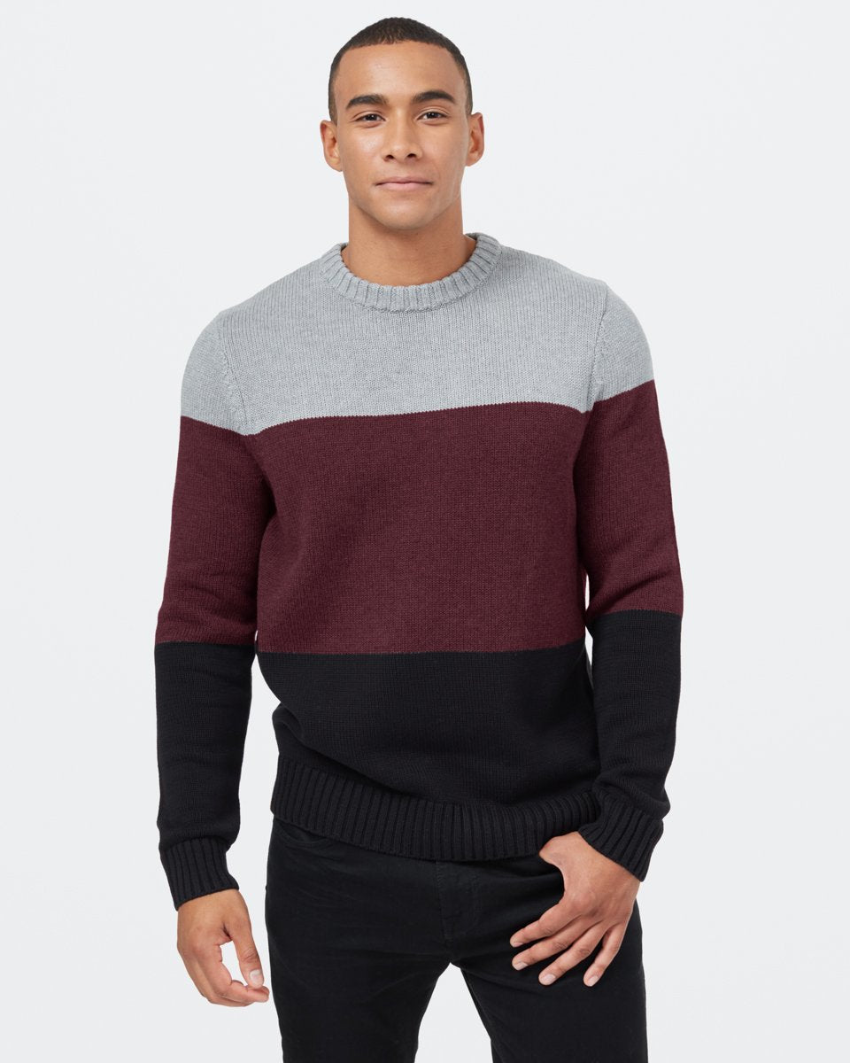 Highline Blocked Crew Sweater