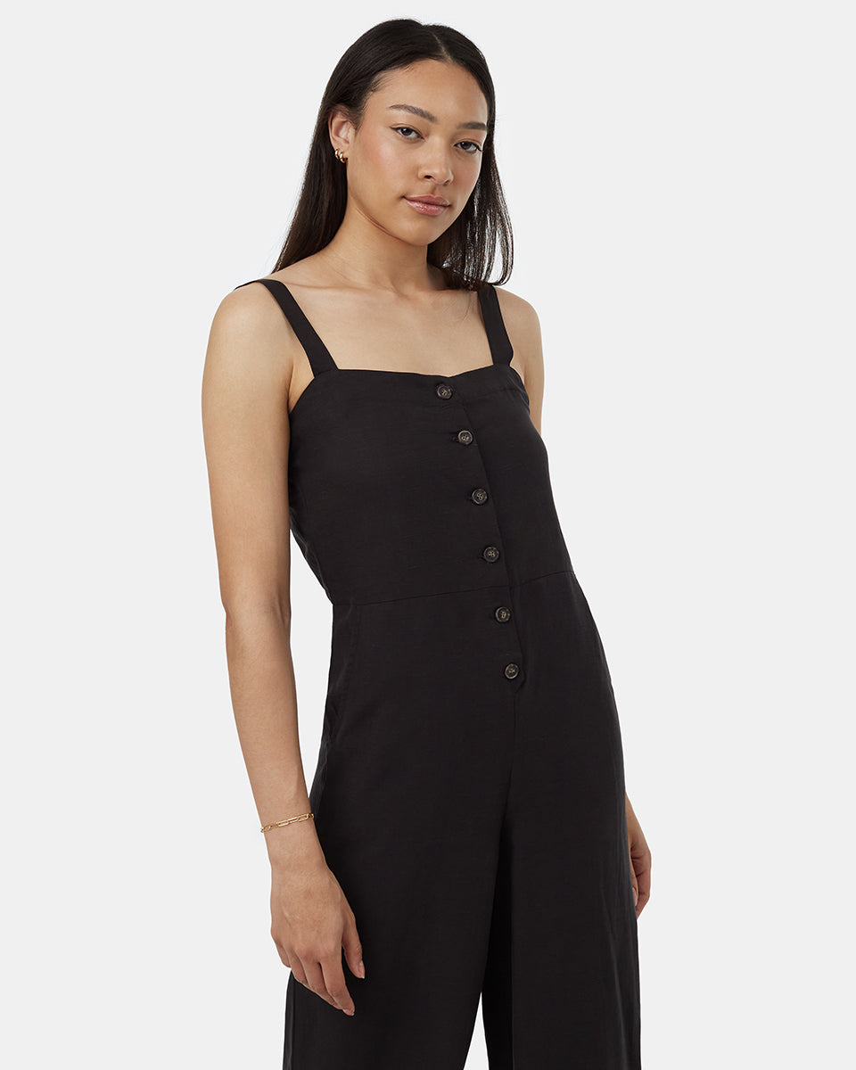 TreeLinen Apron Front Jumpsuit