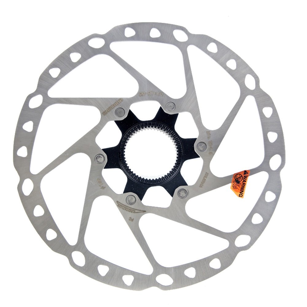 Shimano ROTOR FOR DISC BRAKE, SM-RT64, DEORE, M 180MM, W/LOCK RING (External Spline Type)