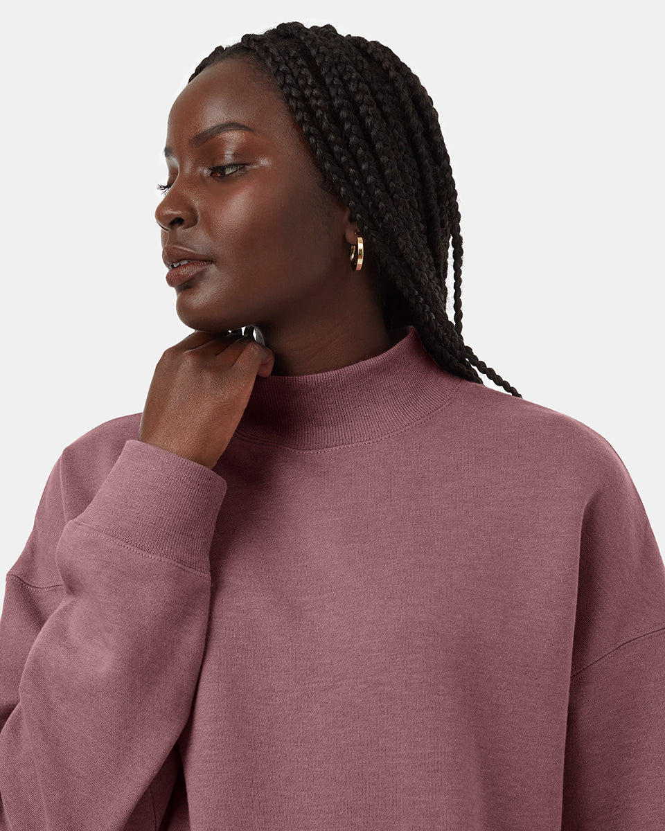 Treefleece Oversized Mock Neck