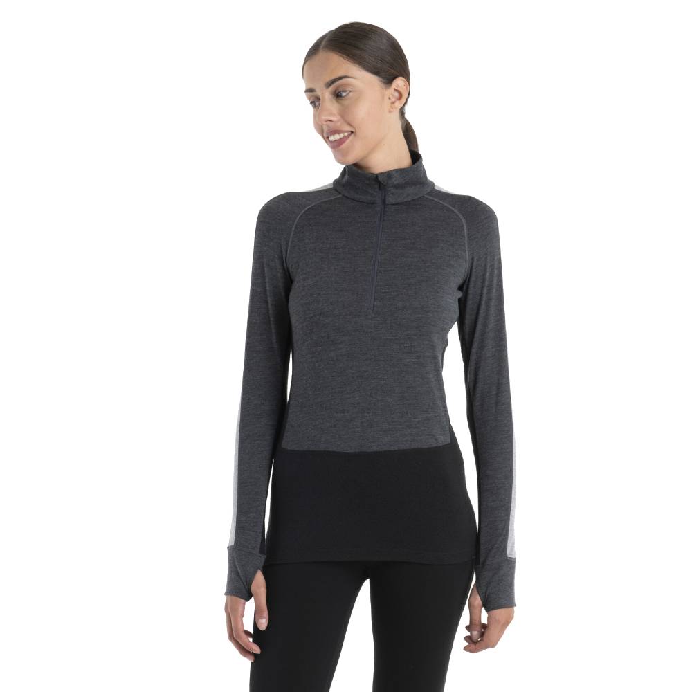 Icebreaker Merino 200 ZoneKnit Womens LS Half Zip