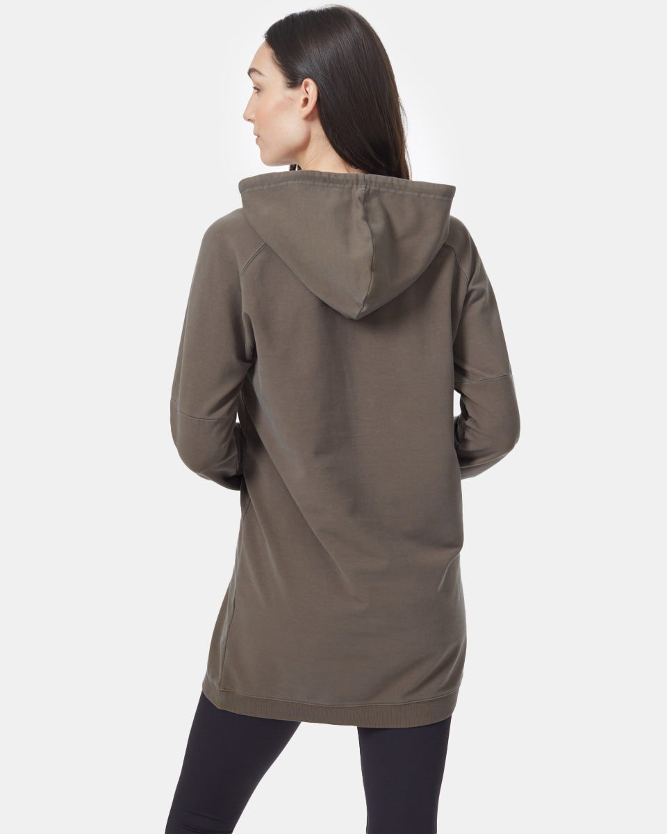 Oversized French Terry Hoodie Dress