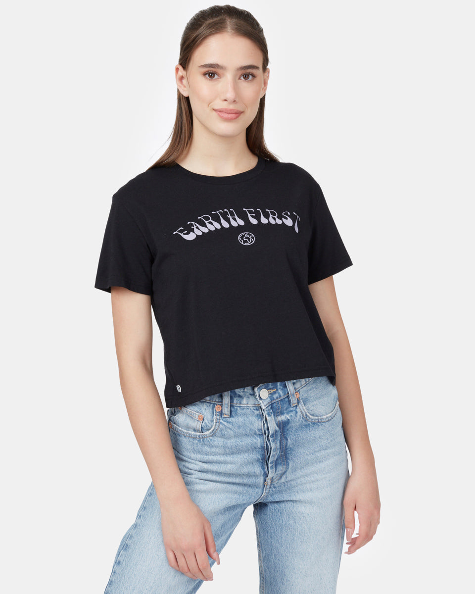 Earth First Cropped T-Shirt