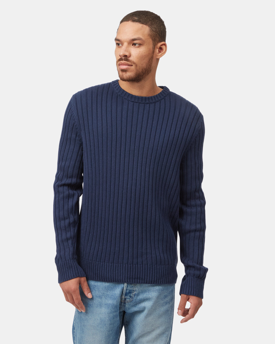 Highline Cotton Wide Rib Crew