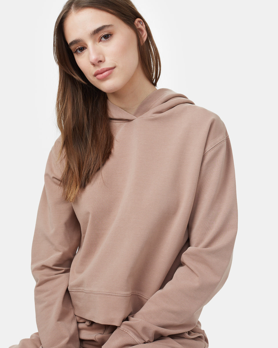 French Terry Cropped Hoodie