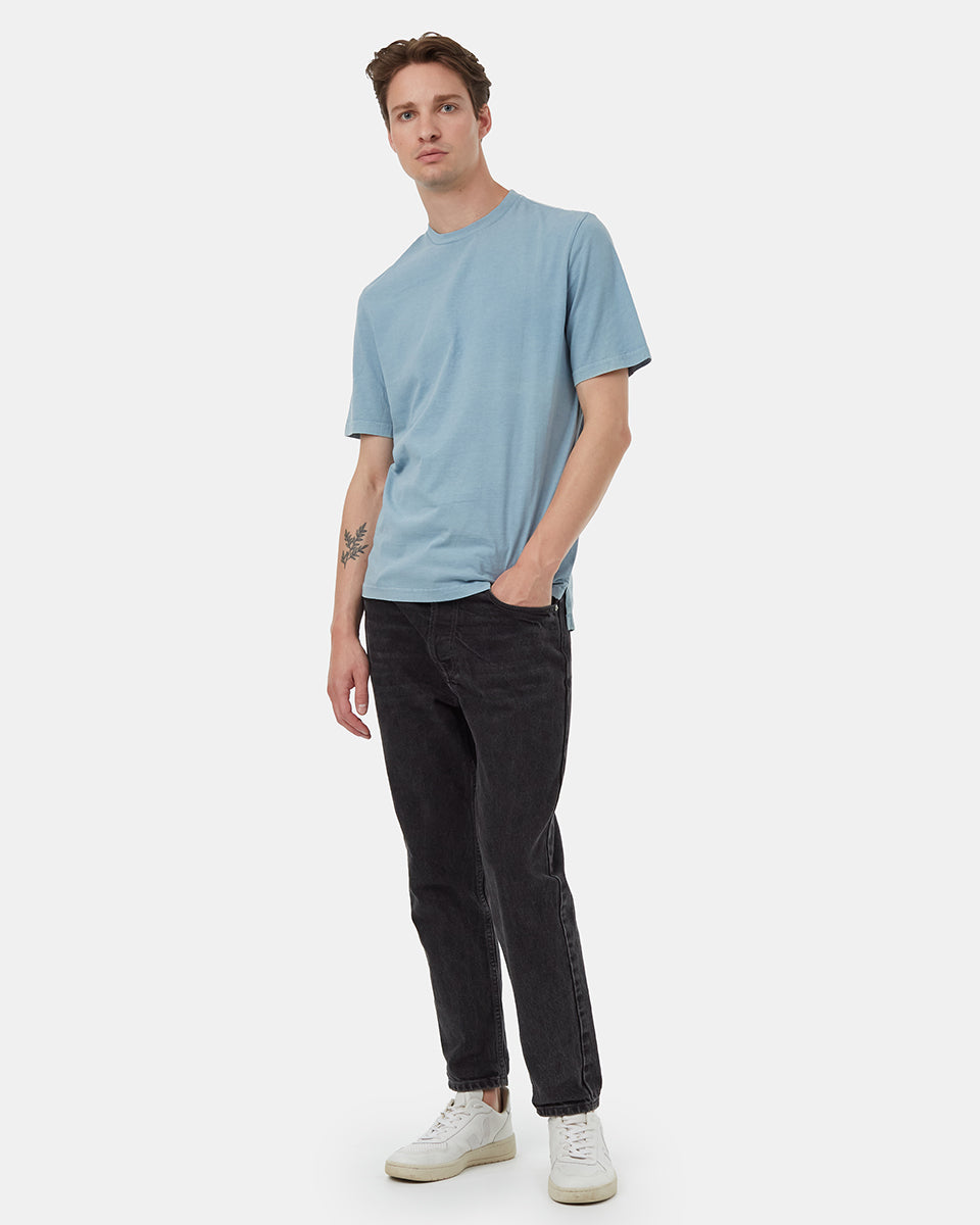 Regenerative Cotton Step Hem T-Shirt