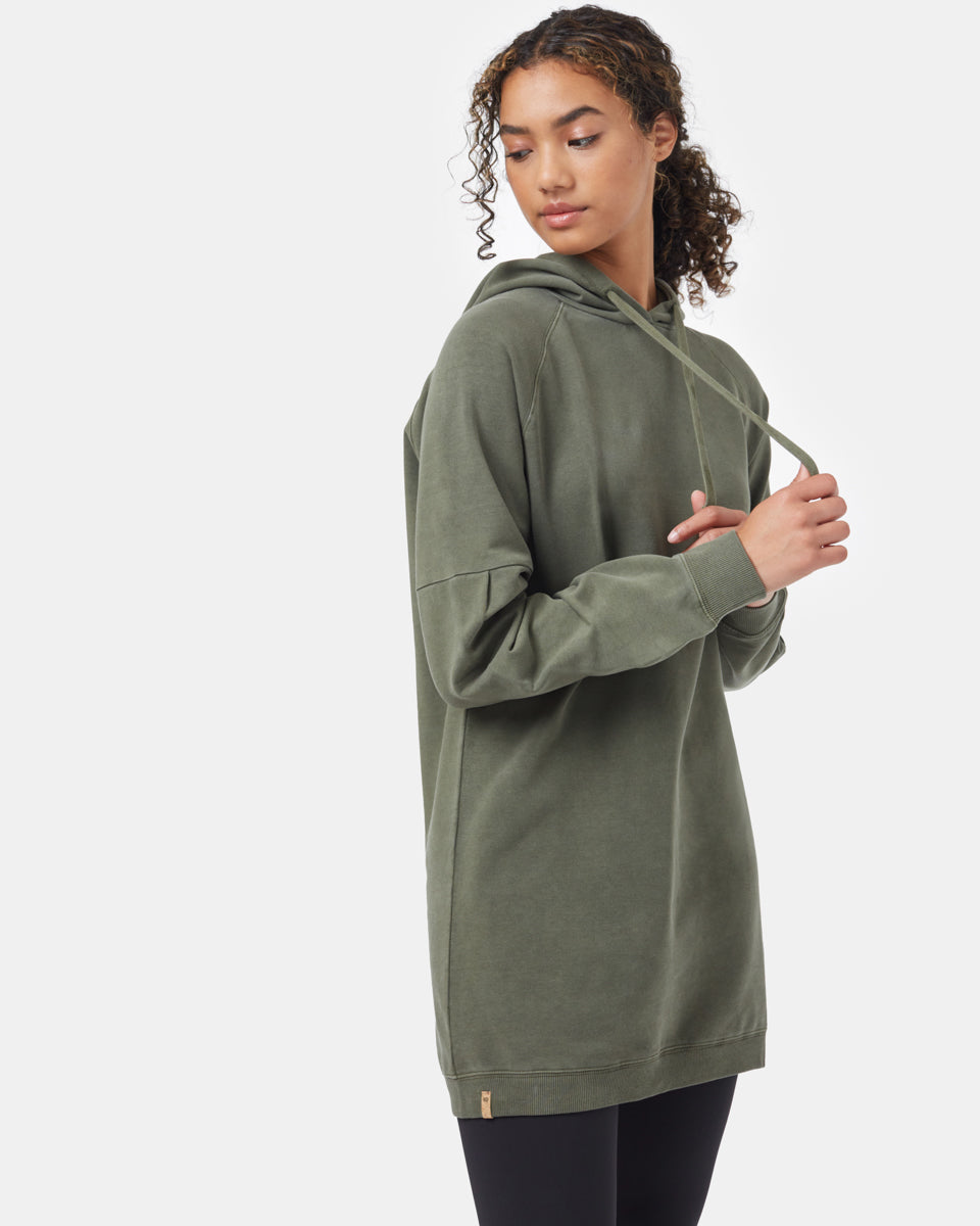 Oversized French Terry Hoodie Dress