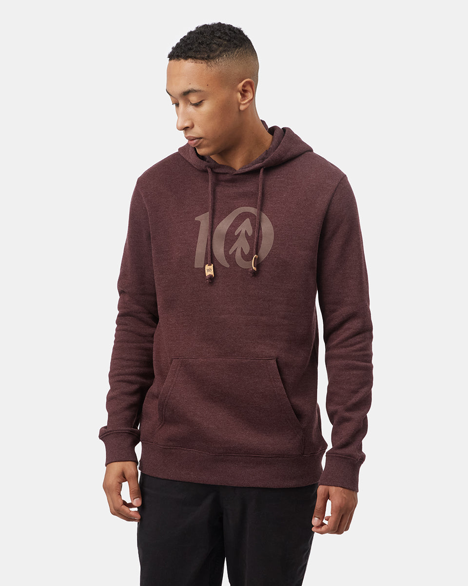 Flocked Logo Hoodie