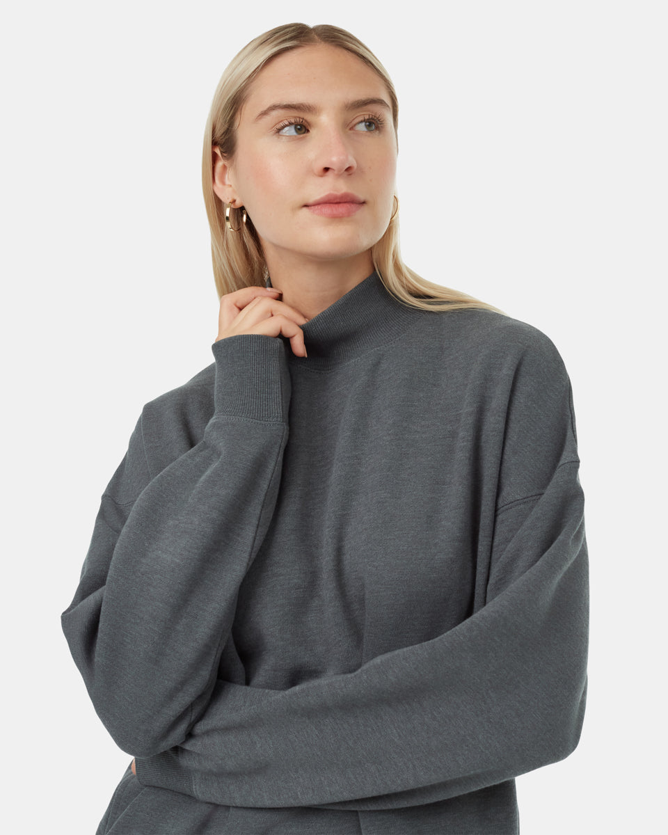 Treefleece Oversized Mock Neck