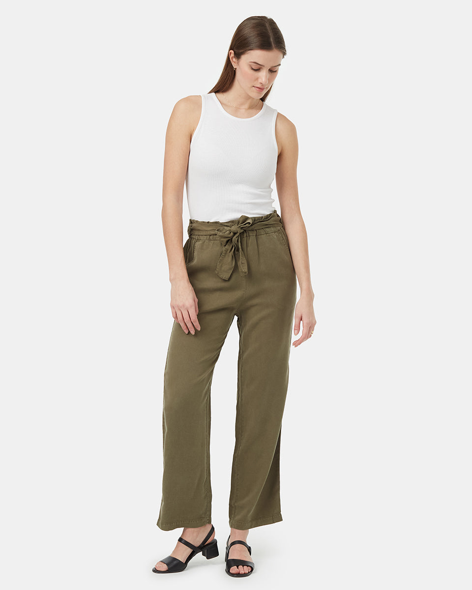 Paper Bag Tencel Pant