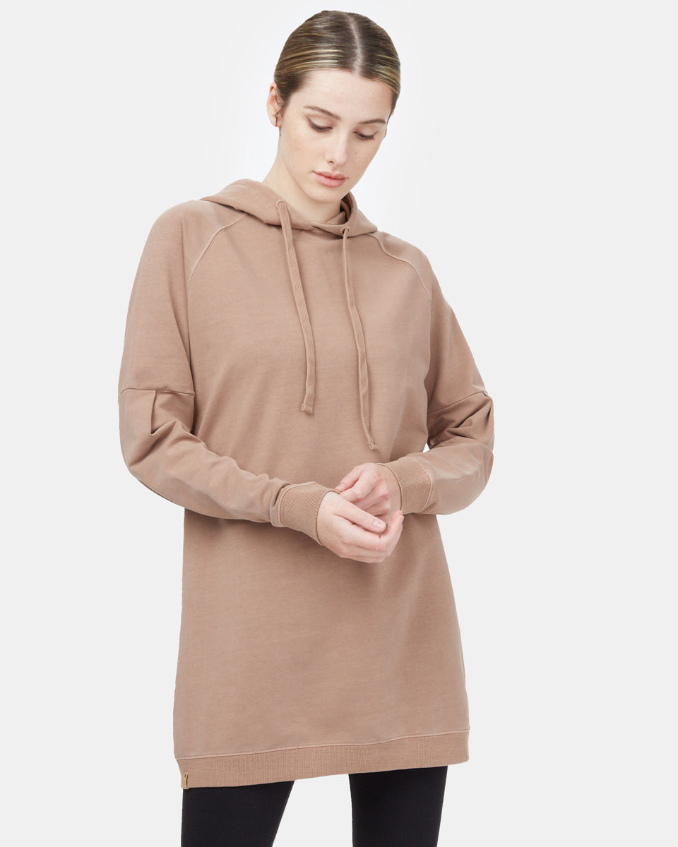 Oversized French Terry Hoodie Dress