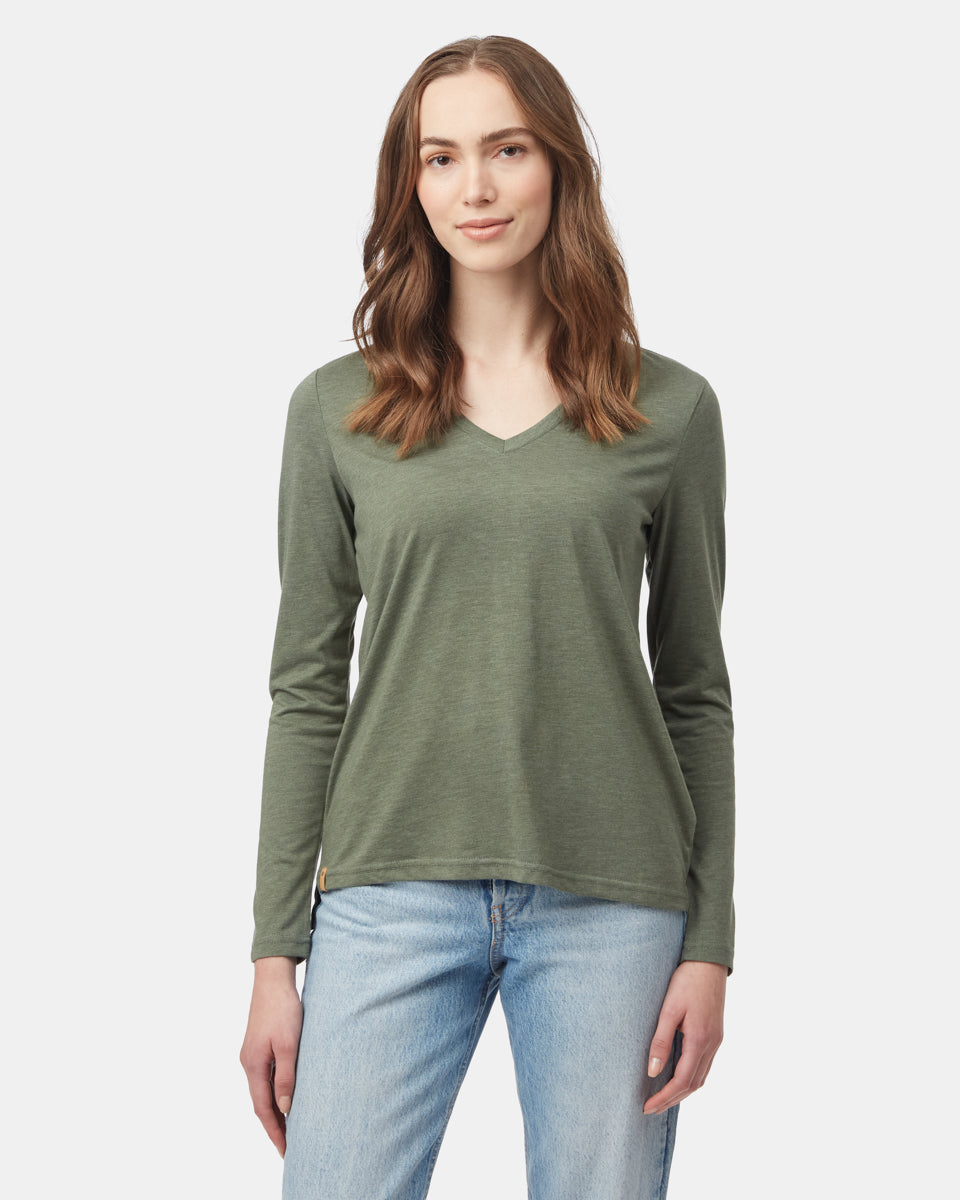 TreeBlend V-Neck Longsleeve T-Shirt