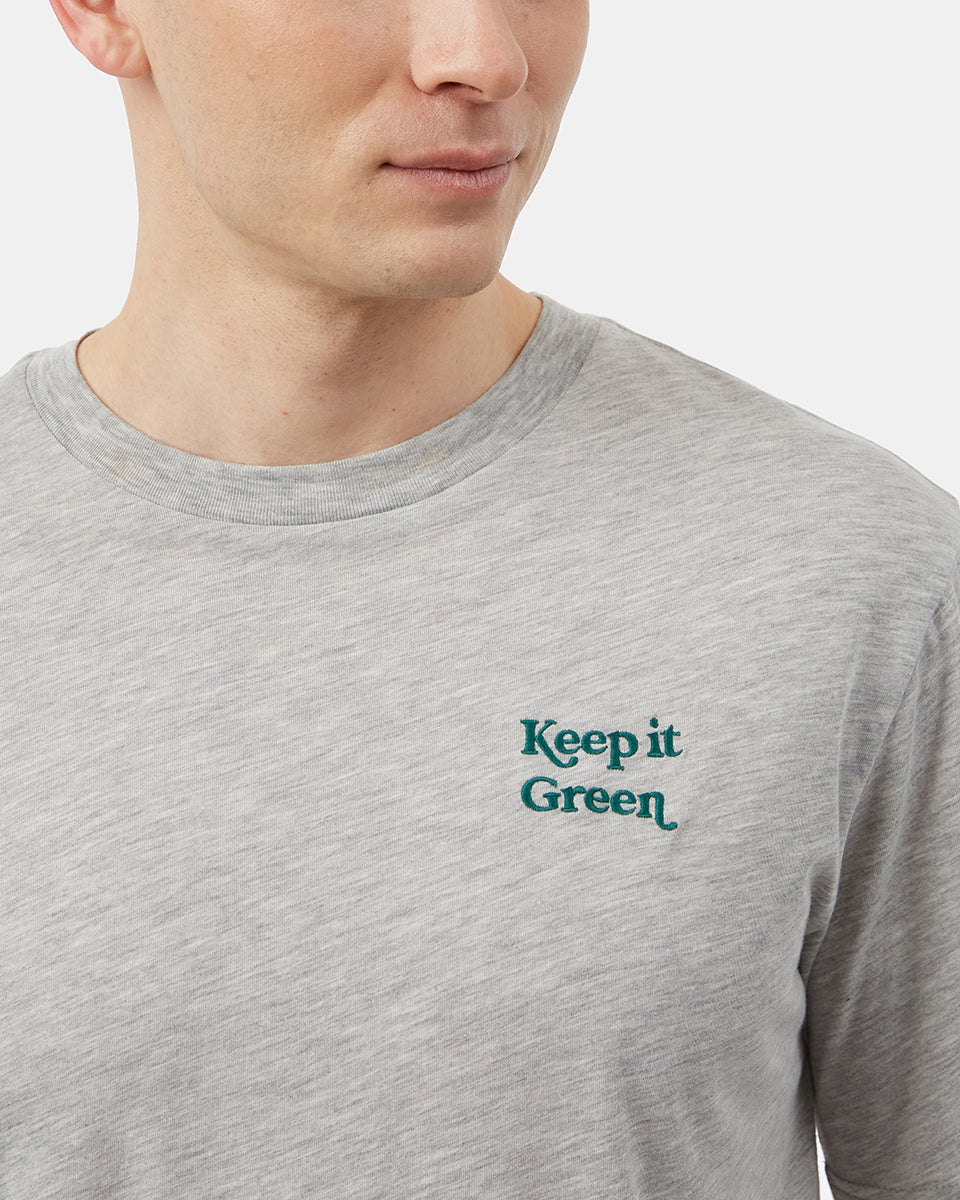 Keep It Green Embroidery T-Shirt